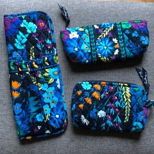 Vera Bradley cosmetics trio